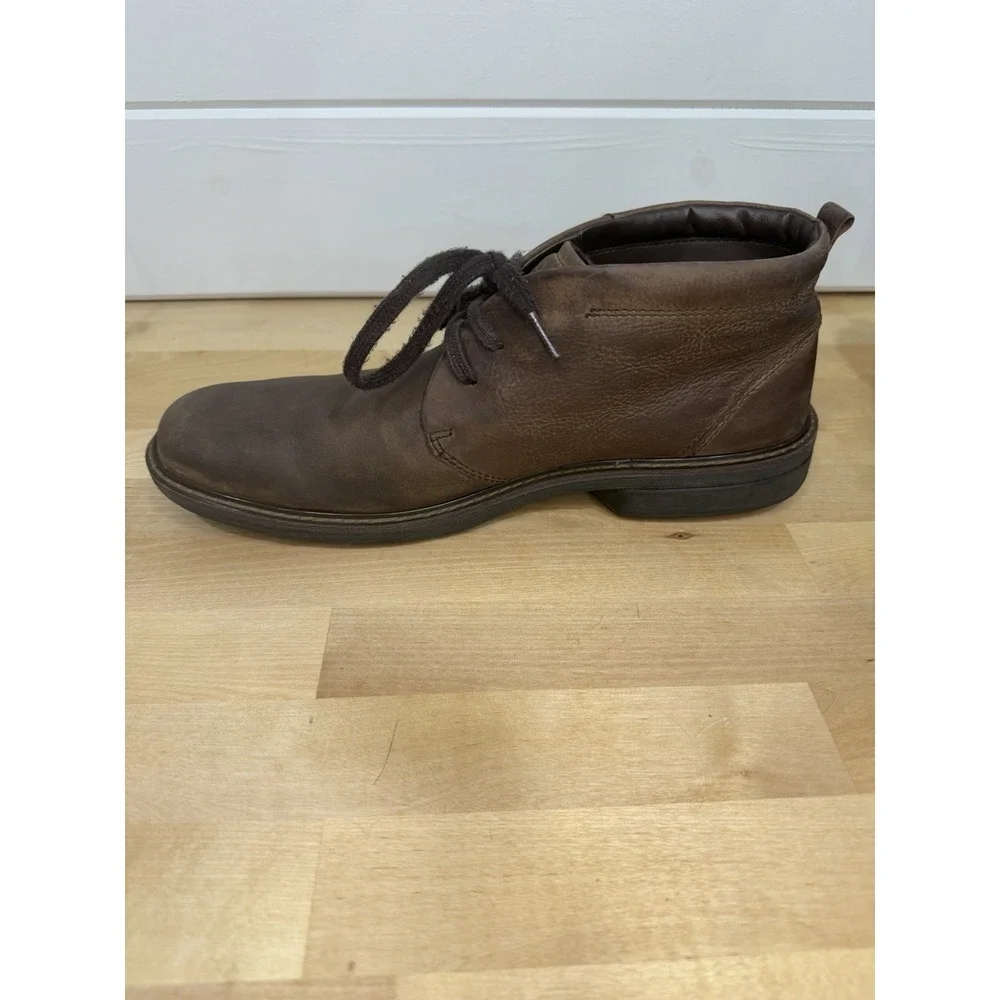 ECCO Men's Gore-Tex Waterproof Brown‎ Leather Chukka Boots EUR 45 US 11-11.5